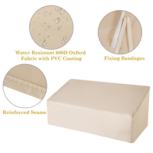 Waterproof Furniture Cover For 3 Seat Sofa, 218Lx111Wx101H cm - Image 3
