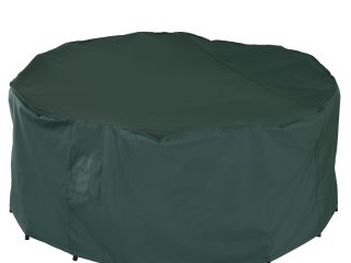 PVC Coated Large Round 600D Waterproof Outdoor Furniture Cover Green