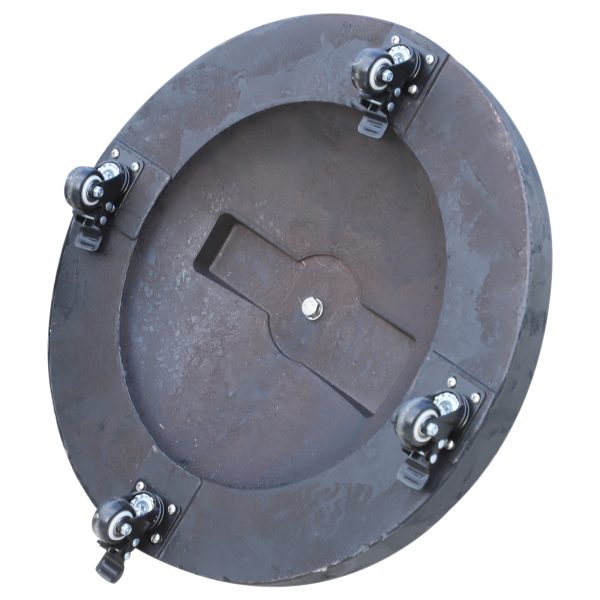 Resin Patio Umbrella Base Parasol Stand Weight Deck Holder w/ Wheels Outdoor - Image 5