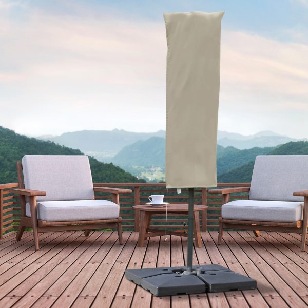 Cantilever Umbrella Cover Outdoor Parasol Protector Weatherproof with Zipper