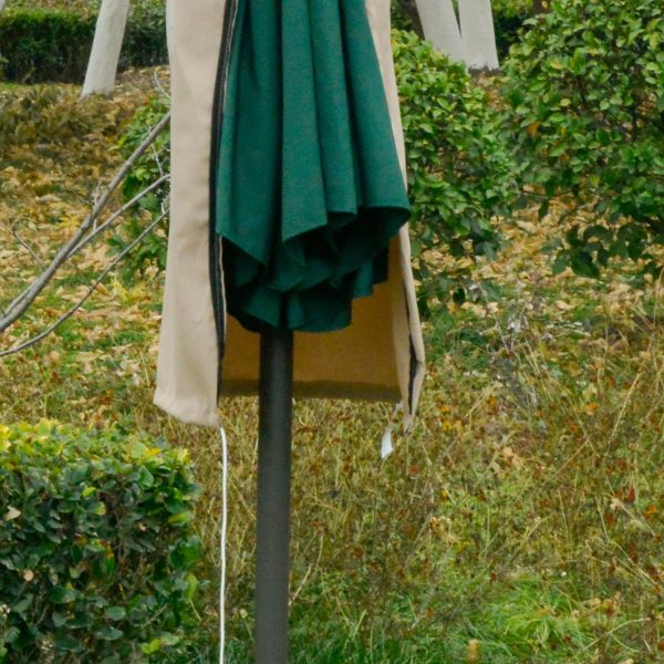 Cantilever Umbrella Cover Outdoor Parasol Protector Weatherproof with Zipper - Image 5