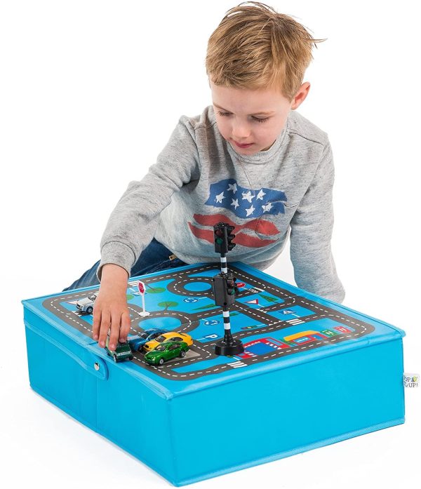 Fun2Give Pop-It-Up Garage with Road Playmat and Storage Playhouse - Image 4