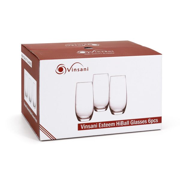 Vinsani Esteem HiBall Glasses 6pcs 0000109 - Image 7
