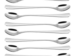Vinsani 8pcs SS Long Handle Latte Spoons 0000259