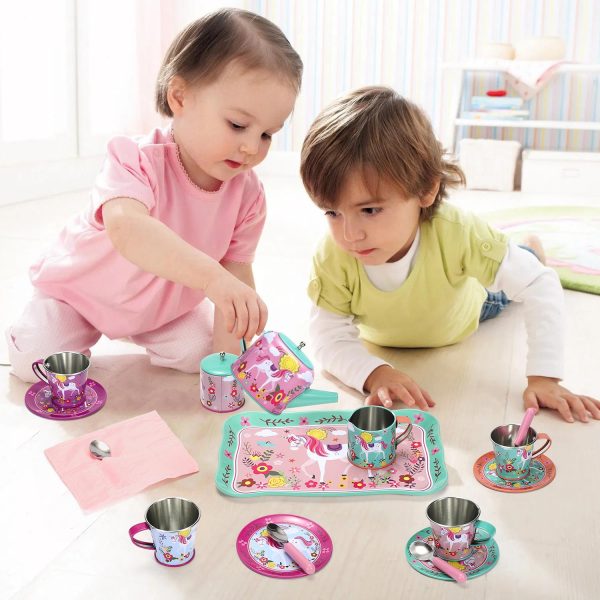 SOKA 18pc TIN TEA SET - UNICORN 0000354 - Image 8