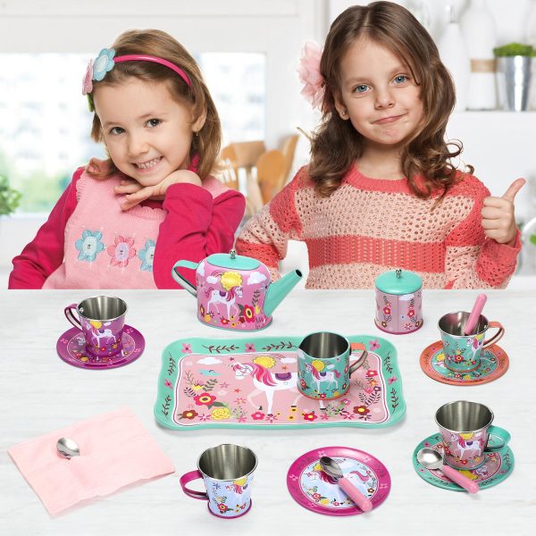 SOKA 18pc TIN TEA SET - UNICORN 0000354 - Image 7