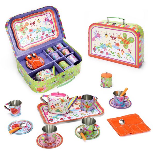 SOKA 18pc TIN TEA SET - BUG  0000355