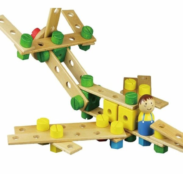 Lelin Wood Wooden Building Activity Toy For Kids Imagnation And Creativity Skill - Image 2