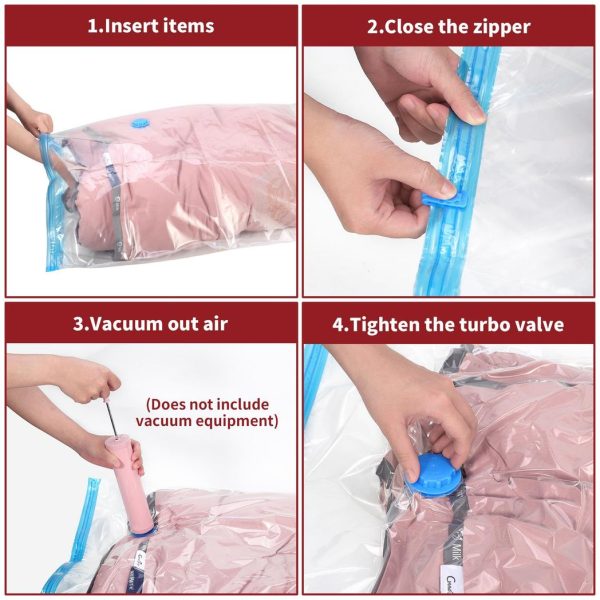 VINSANI 3pk 80cm x 100cm VACUUM BAGS 0006249 - Image 5