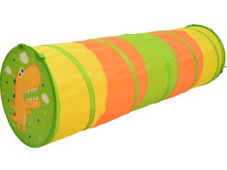 SOKA Play Tunnel Green Pop Up Dino Dinosaur Indoor or Outdoor Garden Play Tent for Kids Childrens