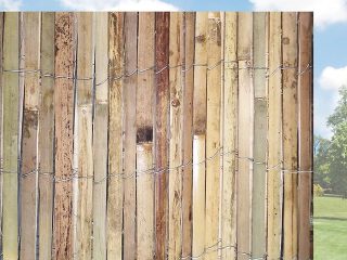 Bamboo Slatted Fence 1m X 4m