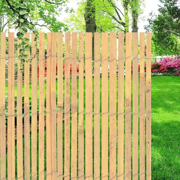 Bamboo Slatted Fence 1.5m X 4m - Image 2