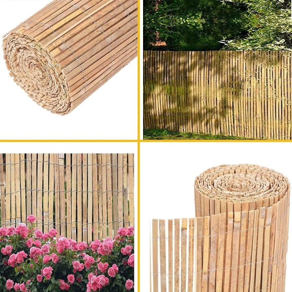 Bamboo Slatted Fence 1.5m X 4m - Image 6