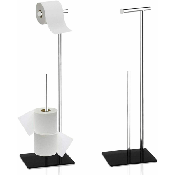 TOILLET ROLL HOLDER & STORER GLASS BASE - Image 4