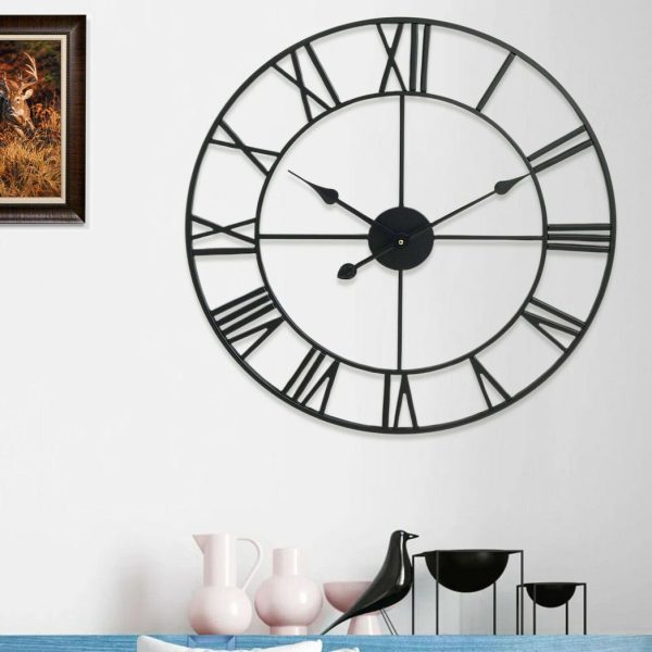 78CM ROMAN METAL CLOCK - Image 6