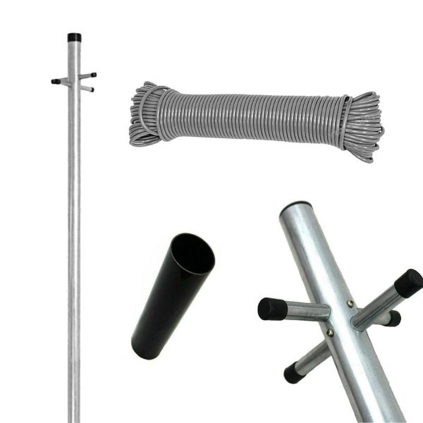 Heavy Duty Galvanised Clothes Pole - Image 5