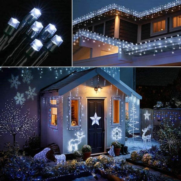 Planet Solar 100 LED White Outdoor String Solar Powered Fairy Lights - Image 5