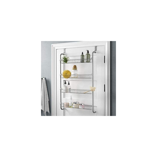 4 Tier Over Door Hanging Rack / Shelves For Pantry Or Storage Cupboard - Image 4