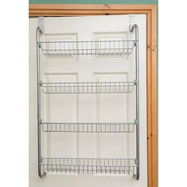 4 Tier Over Door Hanging Rack / Shelves For Pantry Or Storage Cupboard - Image 7