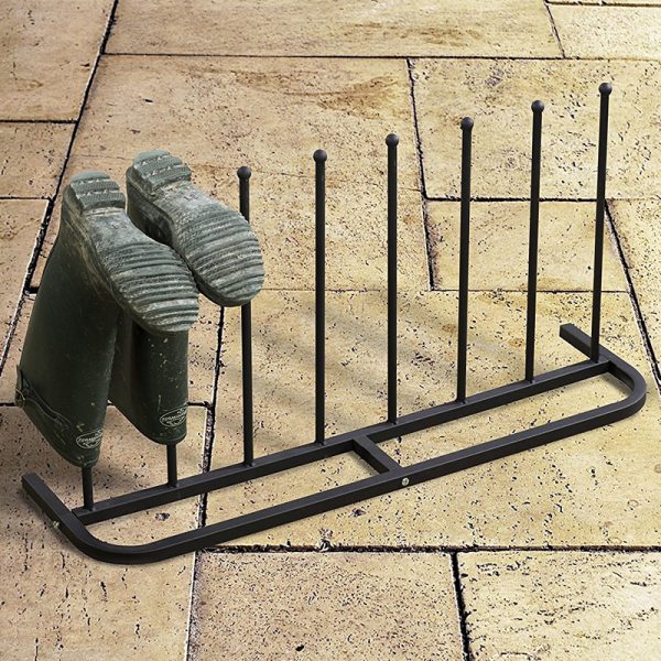 4 Pair Black Boot Shoe Welly Stand Storage Organizer - Image 7