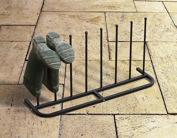 4 Pair Black Boot Shoe Welly Stand Storage Organizer - Image 3