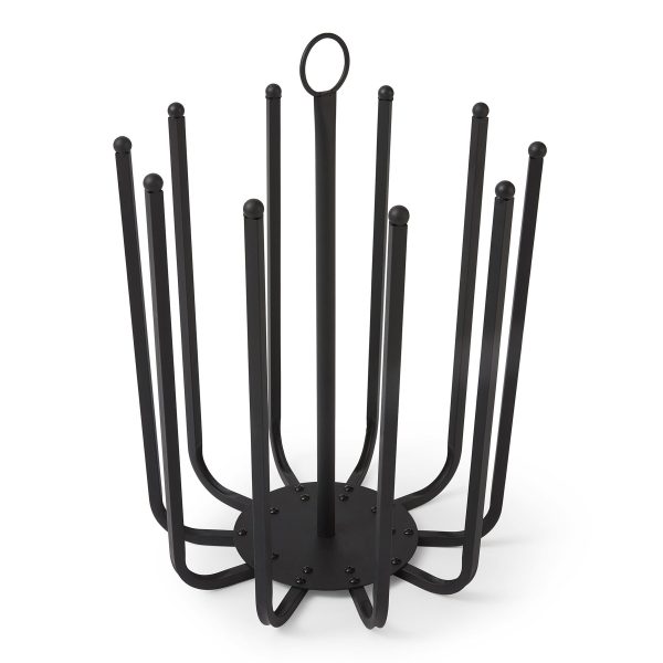 5 Pair Black Round Boot Shoe Rack Welly Holder Stand Storage Organizer - Image 8
