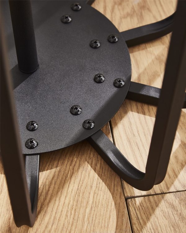 5 Pair Black Round Boot Shoe Rack Welly Holder Stand Storage Organizer - Image 3