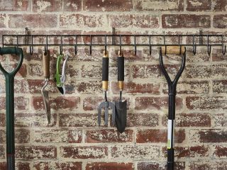 Extra-Long Tool Rack In Black Powder Coating