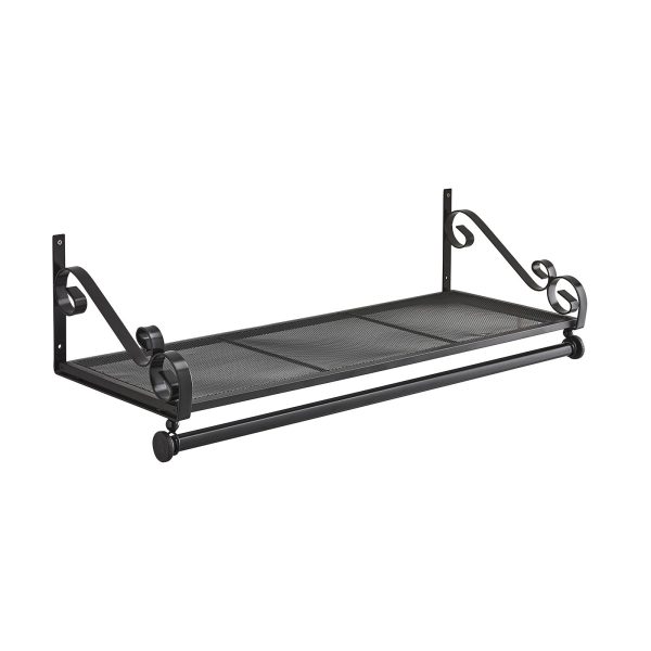 Heavy Duty Wall Mounted Clothes Rail & Shelf - Image 2