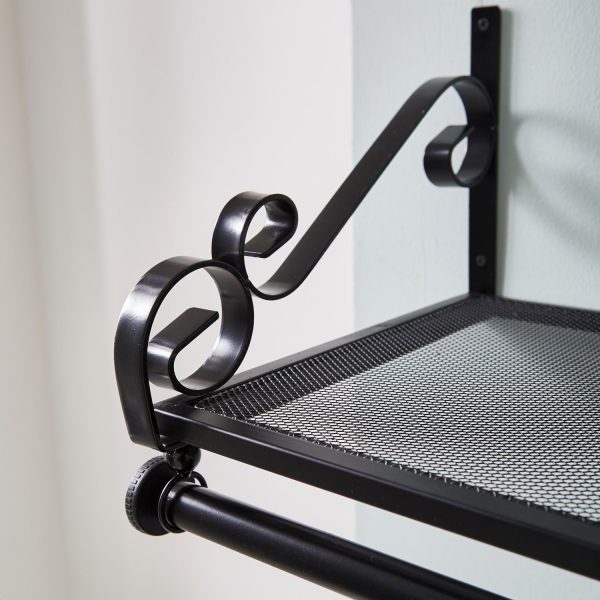 Heavy Duty Wall Mounted Clothes Rail & Shelf - Image 3