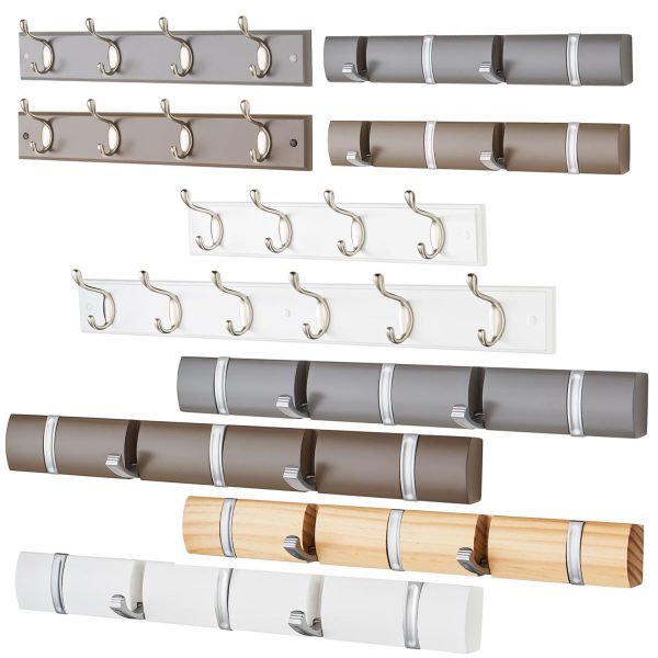 Wall or door mounted hooks. Various sizes, colours and styles available - Image 2