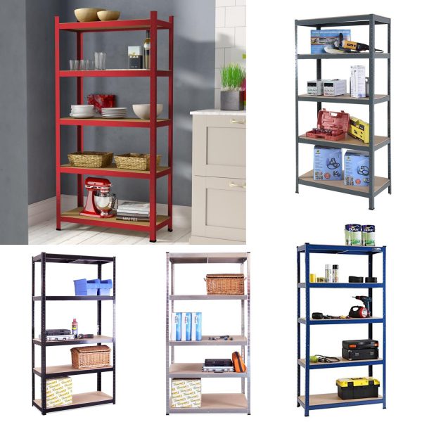 Sturdy steel Frame 4 Layers Garage Shelving 5 Thick MDF shelves - Image 2