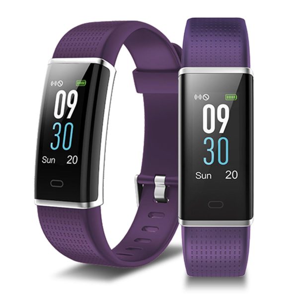 Aquarius AQ200 Color Screen Heart Rate & Sleep Monitor Tracker, Purple - Image 4