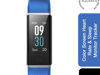 Aquarius AQ200 Color Screen Heart Rate & Sleep Monitor Tracker, Blue