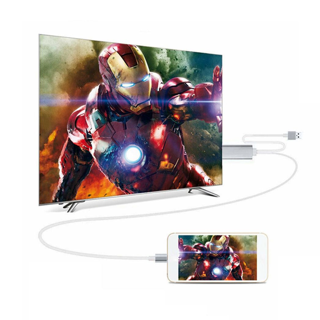 Aquarius Full HD Support HDMI Connector Cable for Phone/Pad Space Grey - Image 2