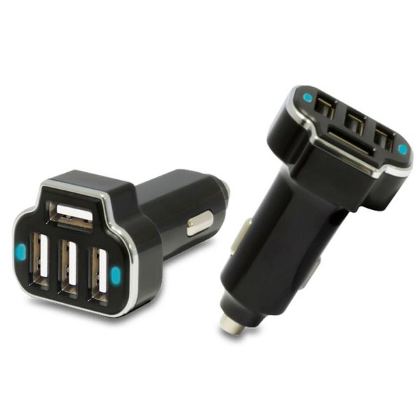 Aquarius PowerUp 4-Port USB Power Dash Car Charger Black - Image 3