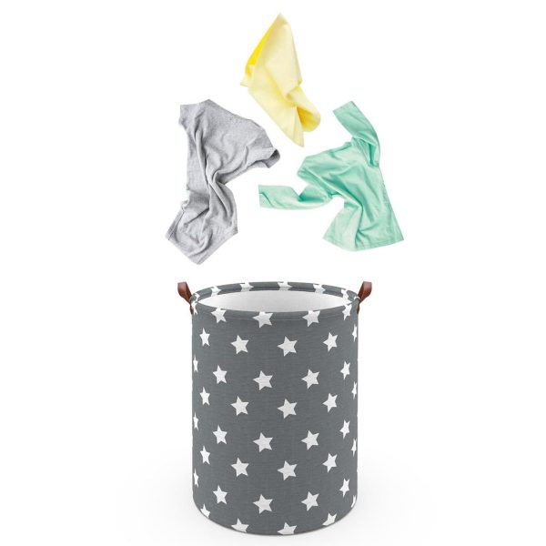 VINSANI DRAWSTRING LAUNDRY BASKET ZIG ZAG STAR 0000330 - Image 7