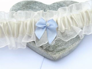 Something Blue Wedding Garter