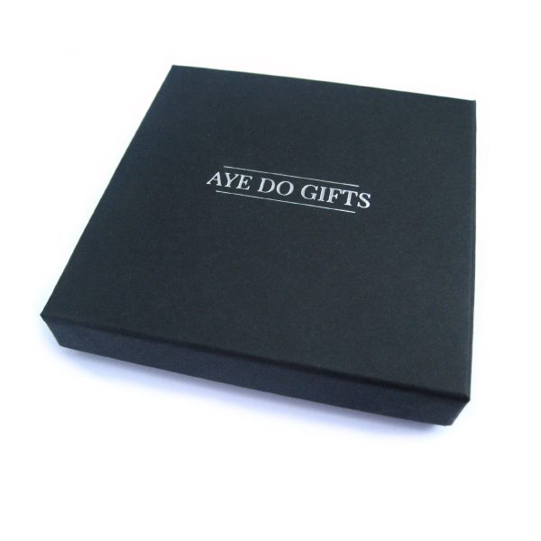 Men's Black Leather Bar Bracelet - Image 3