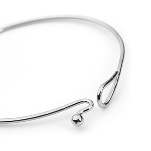 Gold Hoop Bangle - 6026 - Image 3