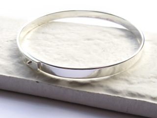 Silver Thin Bangle - 5990