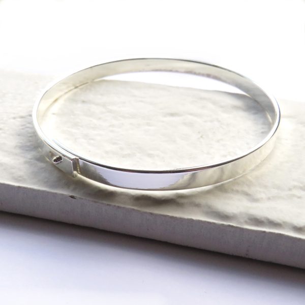 Silver Thin Bangle - 5990
