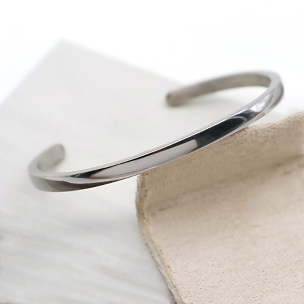 Serene Silver Bangle - Image 2