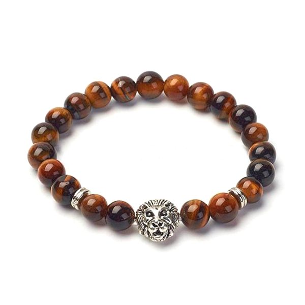 Men's Tigers Eye Lion Bracelet - Image 4