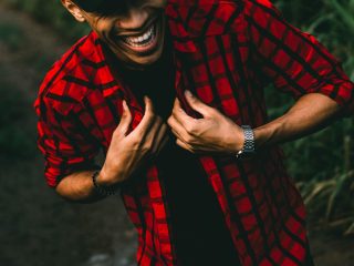 Men's Black Agate Bracelet
