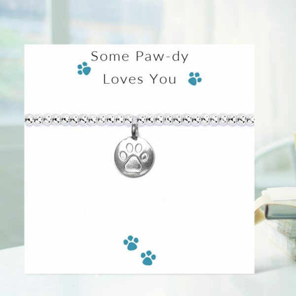 Some Paw-dy Loves You - Bracelet on Message Card - Image 2