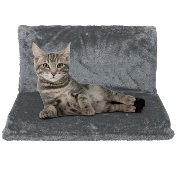 Soft Luxurious Pet Radiator Bed Soft Machine Washable Fleece lined Grey - Image 2