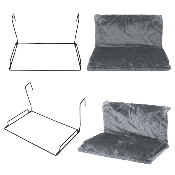 Soft Luxurious Pet Radiator Bed Soft Machine Washable Fleece lined Grey
