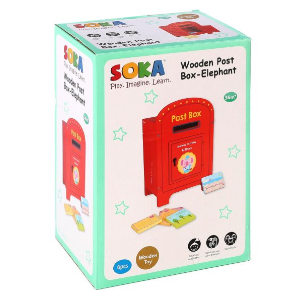SOKA Wooden postbox Elephant 0000273 - Image 4