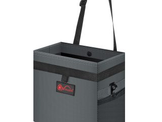 Car Rubbish Bin with Lid Waterproof Leakproof Interior- Medium / Grey